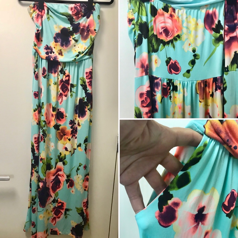 Live, Kuza Strapless Maxi Dress